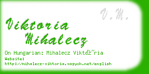 viktoria mihalecz business card